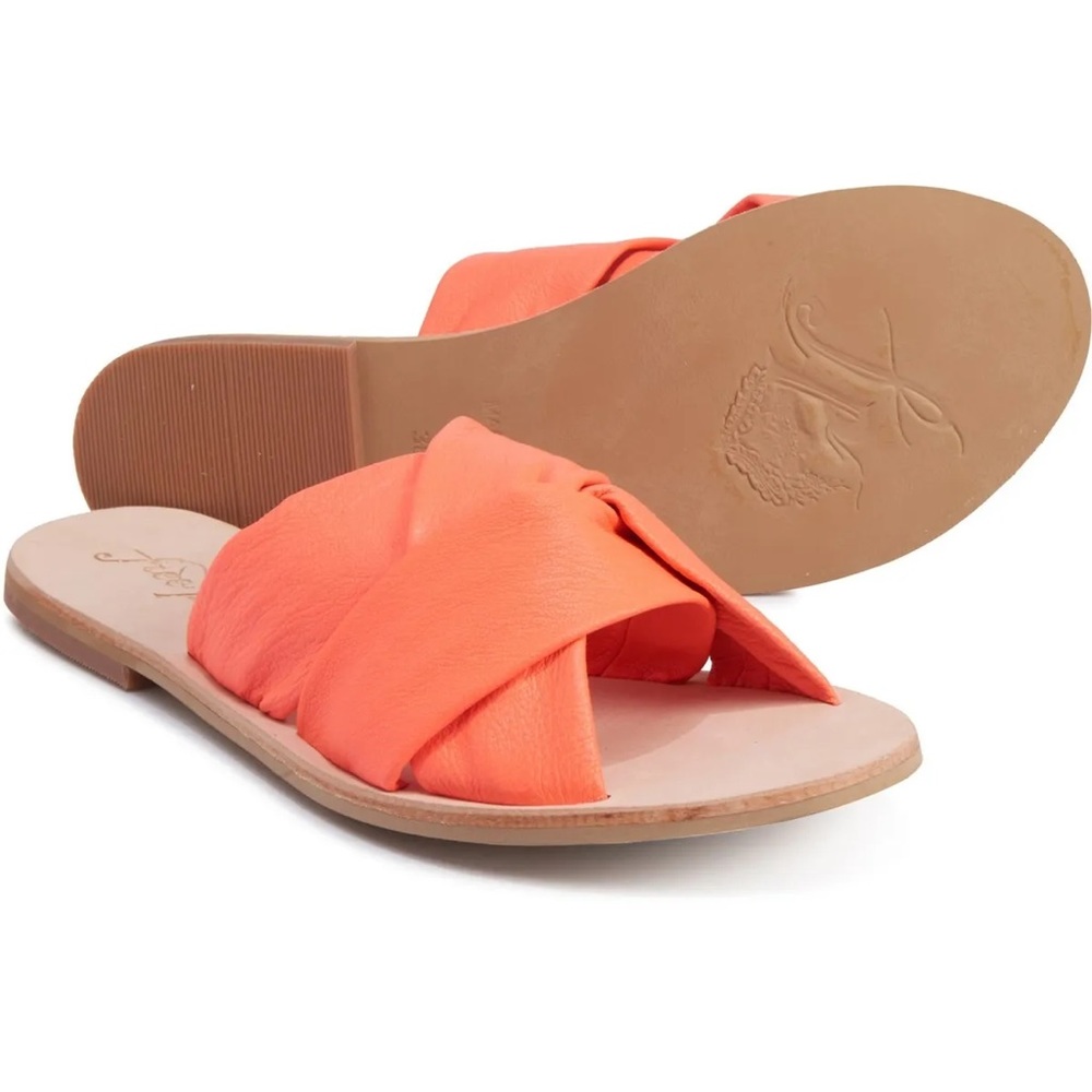 Free People Rio Vista Slide Sandal Coral Size 8.5
